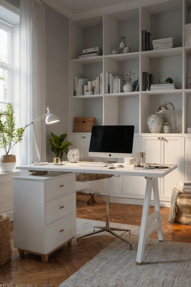 How can you create a productive home office environment?