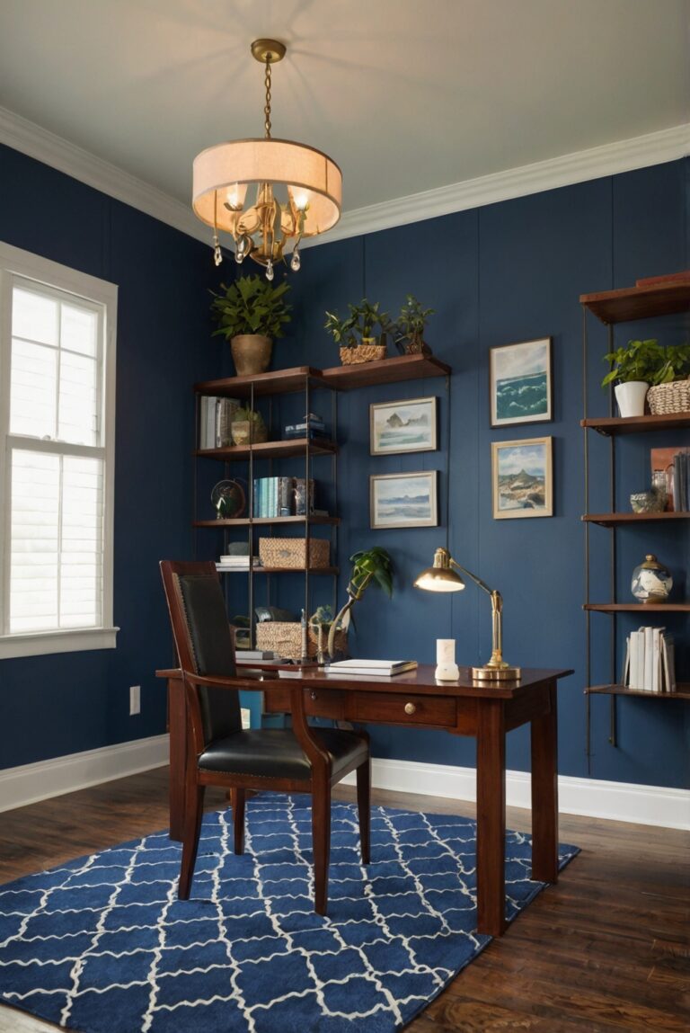 How can you personalize your home office space?