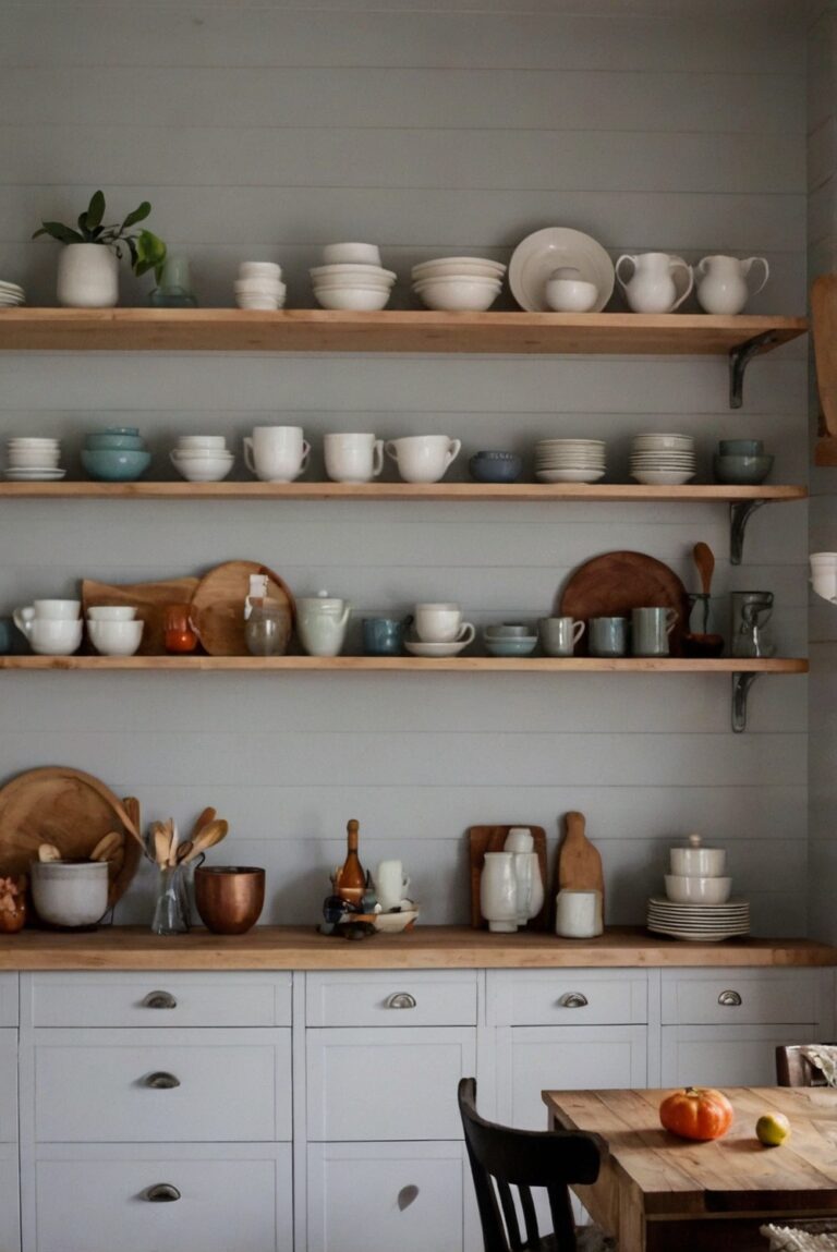 What Are Some Stylish Options for Open Shelving in Kitchen Cabinets?