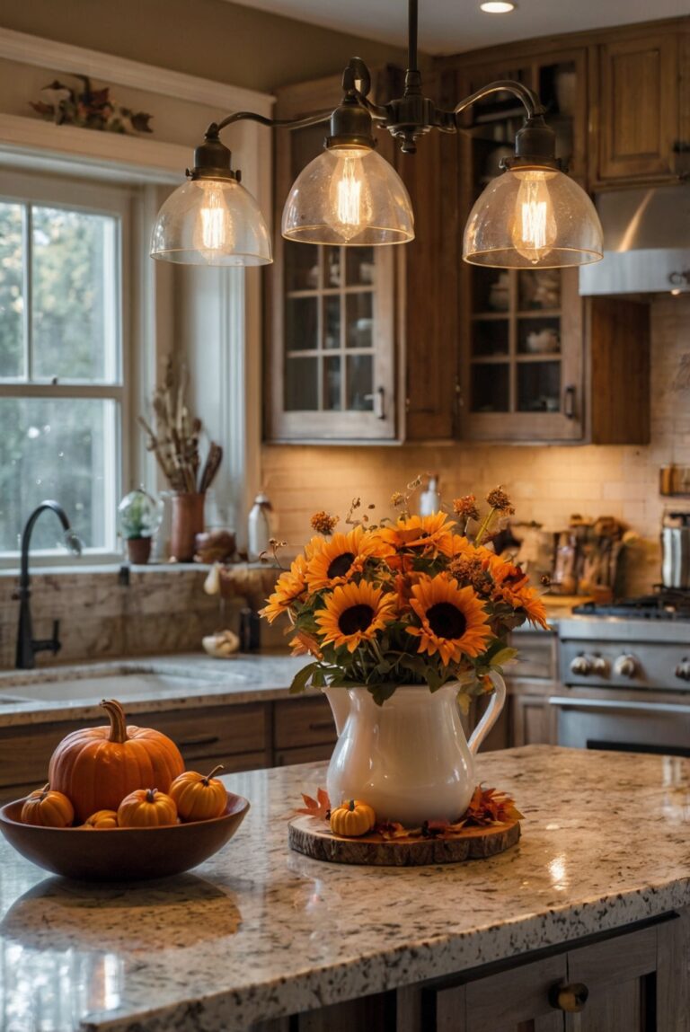 Kitchen renovation, Home decor, Interior design, Fall inspiration, Cozy atmosphere