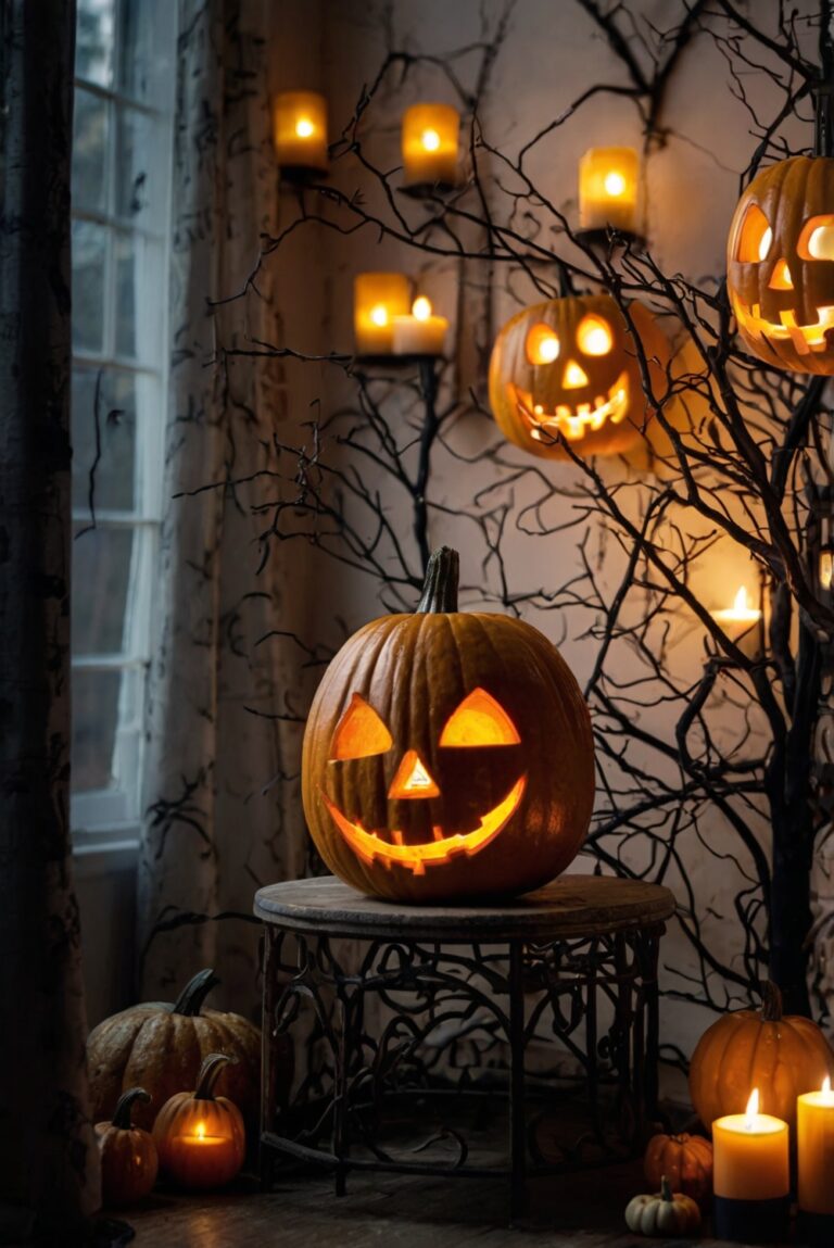 Halloween room decor, Halloween home decorations, Spooky room decor, Haunted house decor, Ghostly Halloween decor